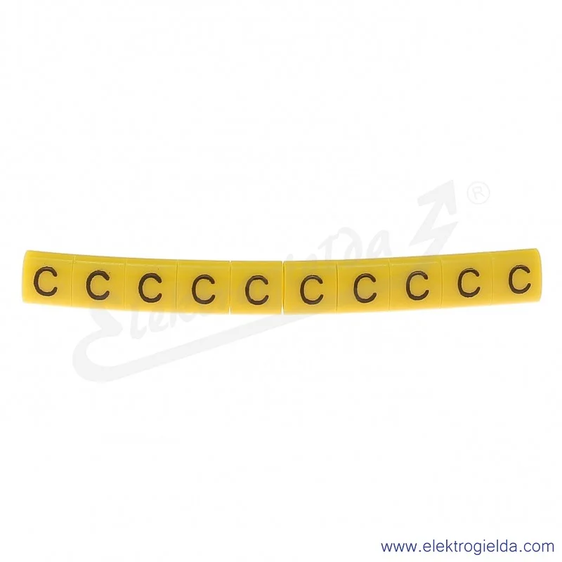 Oznacznik opisowy E04ZP-01020102400, OZ 0 *C*, żółty, 100szt