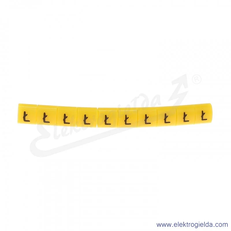 Oznacznik opisowy E04ZP-01020103400, OZ 0 *Ł*, żółty, 100szt