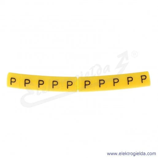 Oznacznik opisowy E04ZP-01020103800, OZ 0 *P*, żółty, 100szt