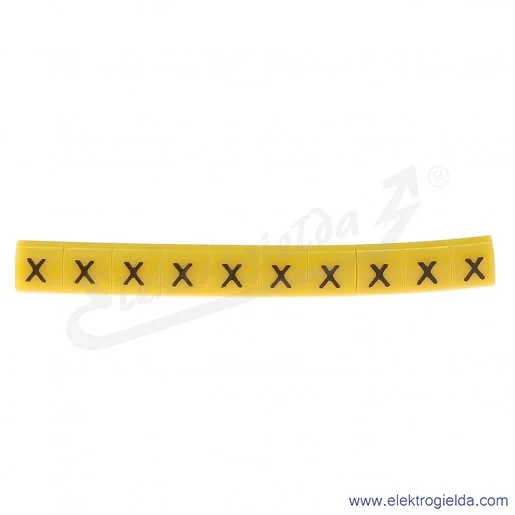 Oznacznik opisowy E04ZP-01020104600, OZ 0 *X*, ż&oacute;łty, 100szt