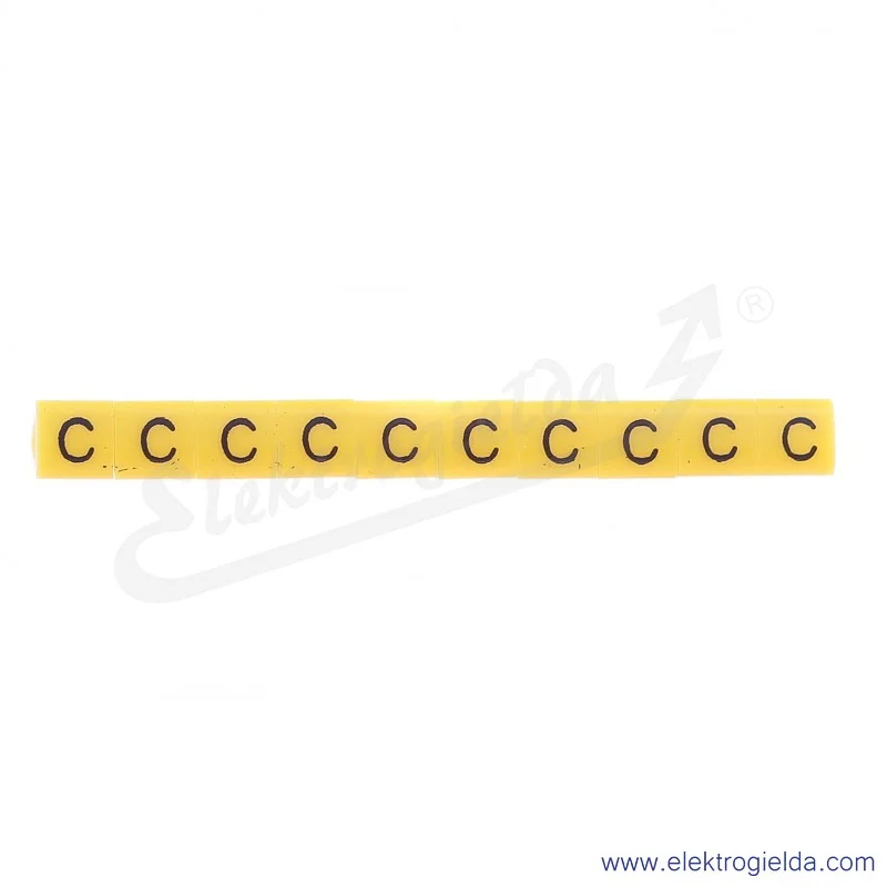 Oznacznik opisowy E04ZP-01020202400, OZ 1 *C*, żółty, 100szt