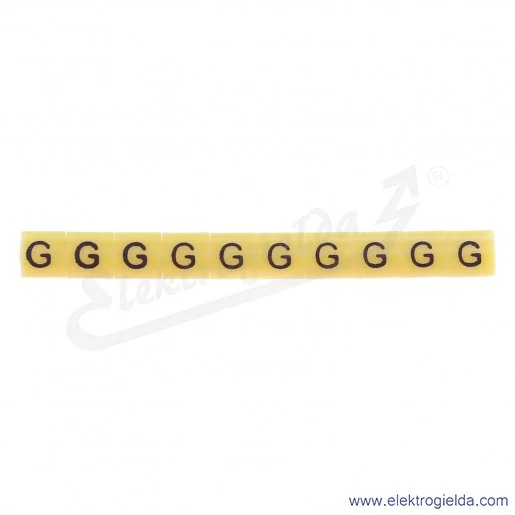 Oznacznik opisowy E04ZP-01020202800, OZ 1 *G*, żółty, 100szt