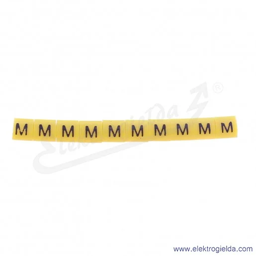 Oznacznik opisowy E04ZP-01020203500, OZ 1 *M*, żółty, 100szt