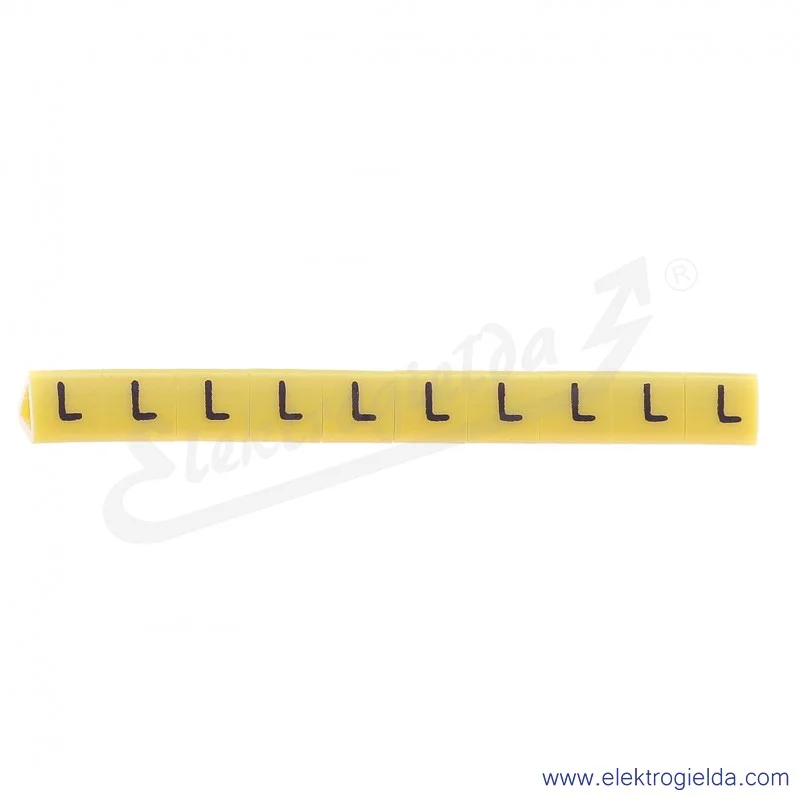 Oznacznik opisowy E04ZP-01020203300, OZ 1 *L*, ż&oacute;łty, 100szt