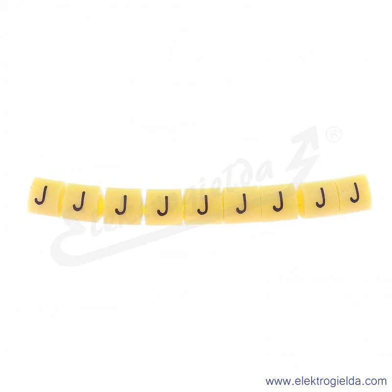 Oznacznik opisowy E04ZP-01020203100, OZ 1 *J*, żółty, 100szt