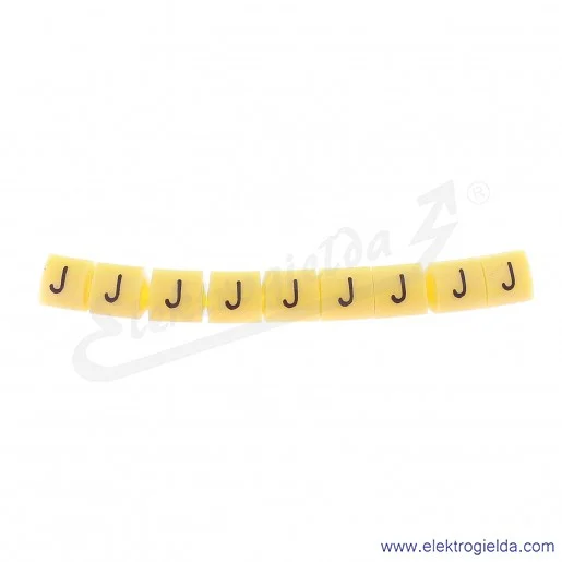 Oznacznik opisowy E04ZP-01020203100, OZ 1 *J*, żółty, 100szt