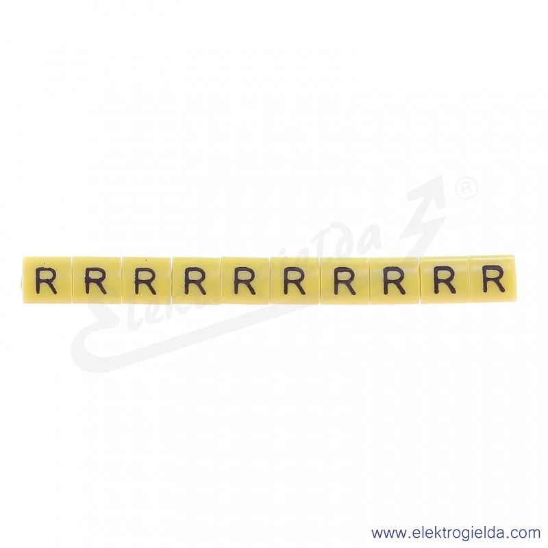 Oznacznik opisowy E04ZP-01020204000, OZ 1 *R*, żółty, 100szt