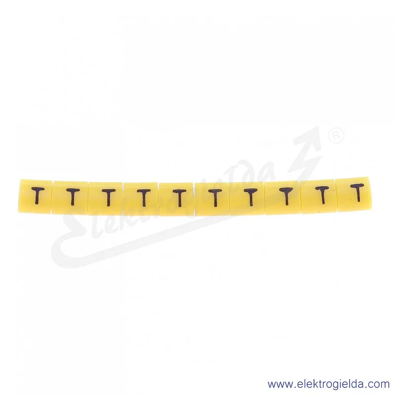 Oznacznik opisowy E04ZP-01020204200, OZ 1 *T*, żółty, 100szt