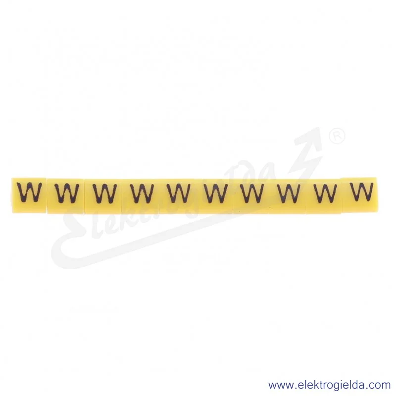Oznacznik opisowy E04ZP-01020204500, OZ 1 *W*, żółty, 100szt