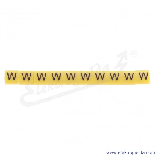 Oznacznik opisowy E04ZP-01020204500, OZ 1 *W*, żółty, 100szt