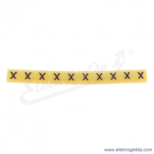 Oznacznik opisowy E04ZP-01020204600, OZ 1 *X*, żółty, 100szt