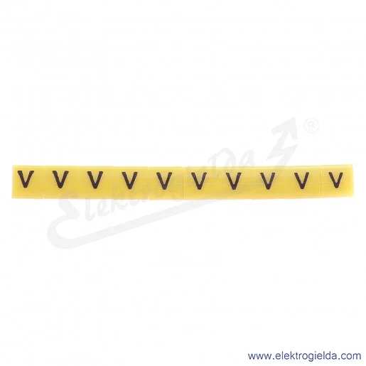 Oznacznik opisowy E04ZP-01020204400, OZ 1 *V*, żółty, 100szt