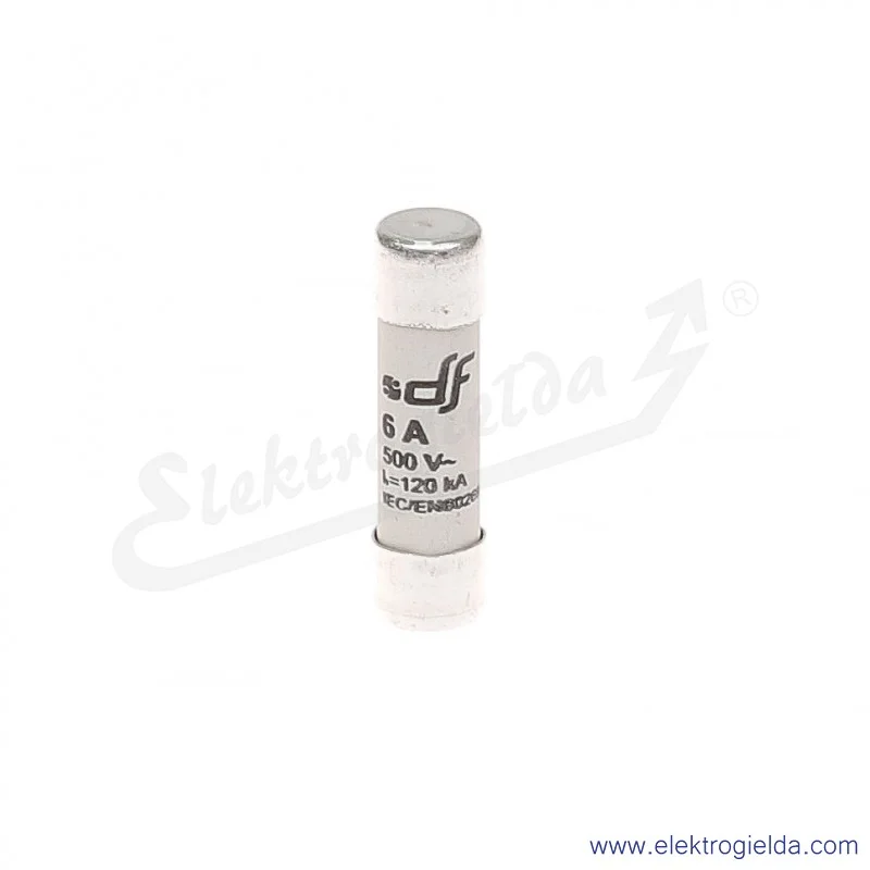 Wkładka bezpiecznikowa 10X38 6A gG 500V