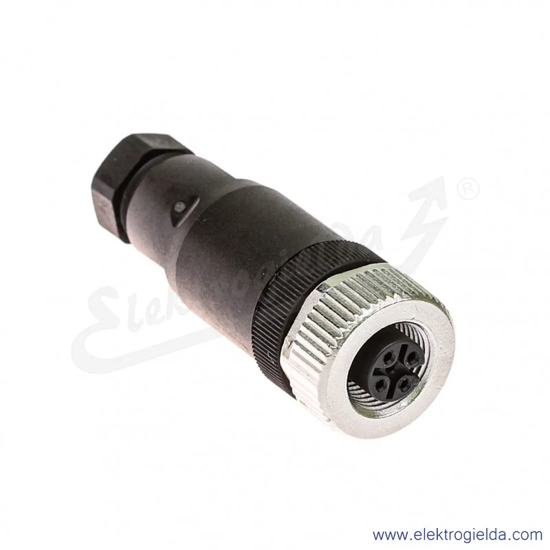 Gniazdo 7000-12901-0000000, M12, 4P, proste