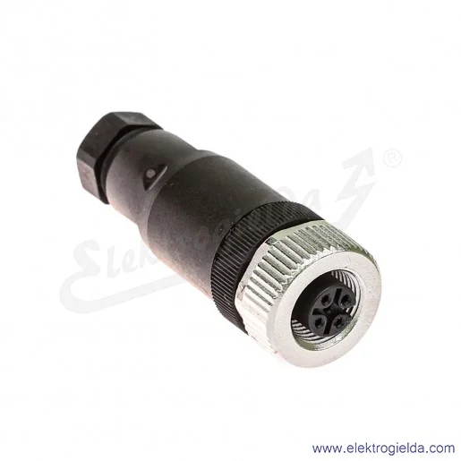 Gniazdo 7000-12901-0000000, M12, 4P, proste