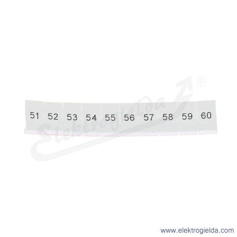 Oznacznik opisowy 1050017:0051, ZB 5, LGS: 51-60, pasek