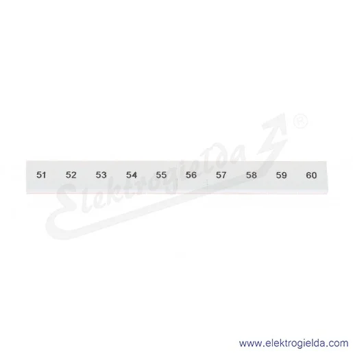 Oznacznik opisowy 1052015:0051, ZB 8, LGS: 51-60, pasek