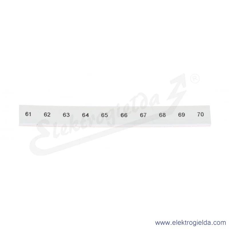 Oznacznik opisowy 1052015:0061, ZB 8, LGS: 61-70, pasek