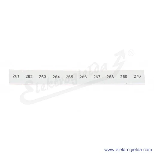 Oznacznik opisowy 1052015:0261, ZB 8, LGS: 261-270, pasek