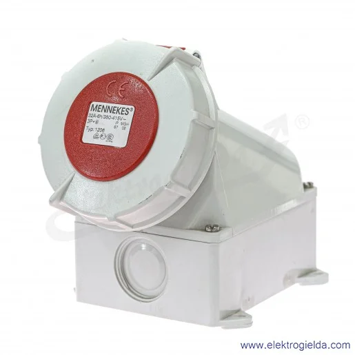 Gniazdo stałe 1206 32A 4P (3P+N) IP67