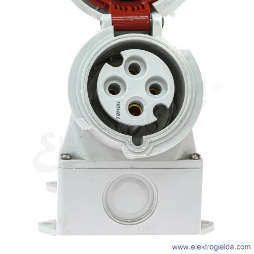 Gniazdo stałe 1206 32A 4P (3P+N) IP67