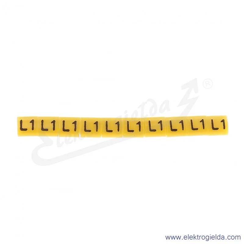 Oznacznik opisowy E04ZP-01020404800, OZ 2 *L1*, żółty, 100szt