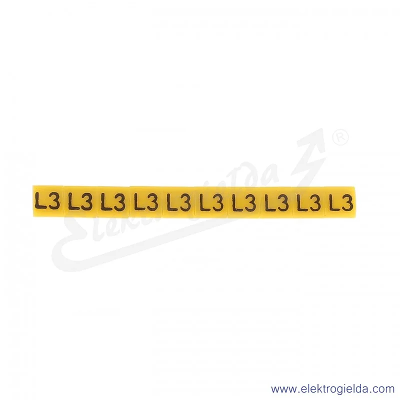 Oznacznik opisowy E04ZP-01020206200, OZ 1 *L3*, żółty, 100szt