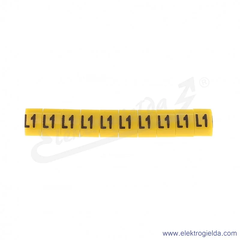 Oznacznik opisowy E04ZP-01020206000, OZ 1 *L1*, żółty, 100szt