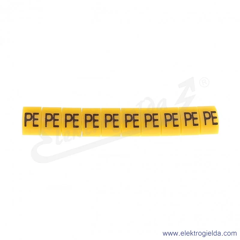 Oznacznik opisowy E04ZP-01020405100, OZ 2 *PE*, żółty, 100szt