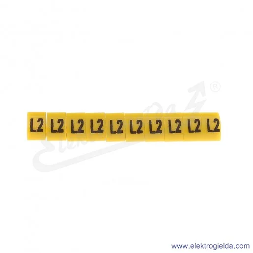 Oznacznik opisowy E04ZP-01020404900, OZ 2 *L2*, ż&oacute;łty, 100szt