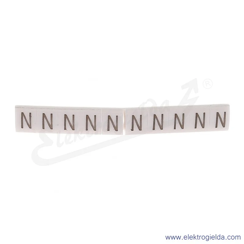 Oznacznik opisowy R34RR-02050407000, EZ-5B *N*, biały, 100szt