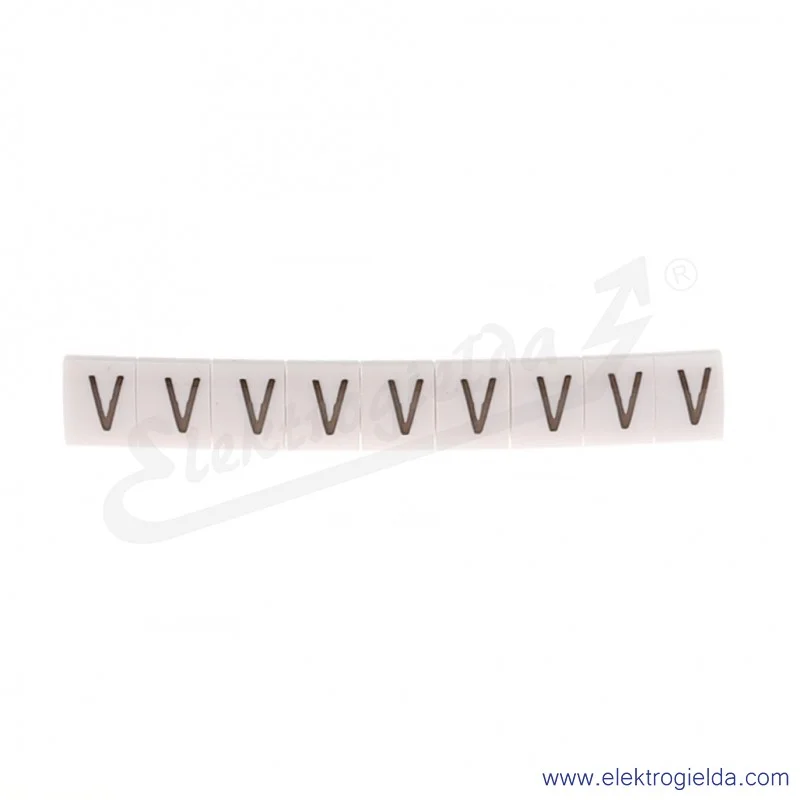 Oznacznik opisowy R34RR-02050407800, EZ-5B *V*, biały, 100szt