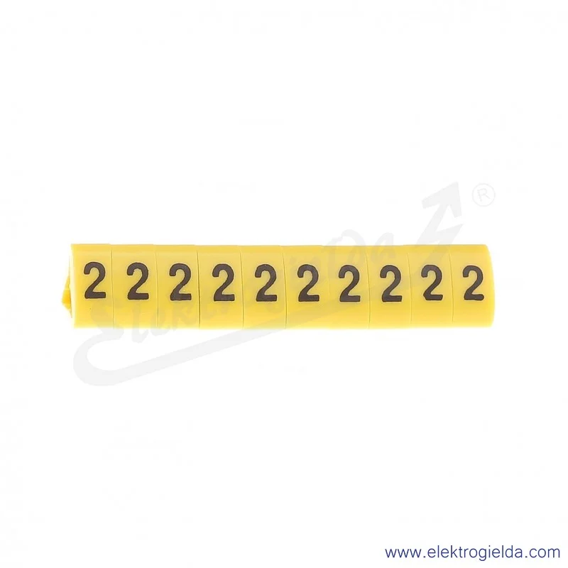 Oznacznik opisowy E04ZP-01020500300, OZ 3 *2*, żółty, 100szt