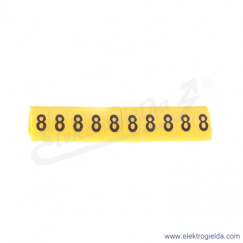 Oznacznik opisowy E04ZP-01020500900, OZ 3 *8*, żółty, 100szt