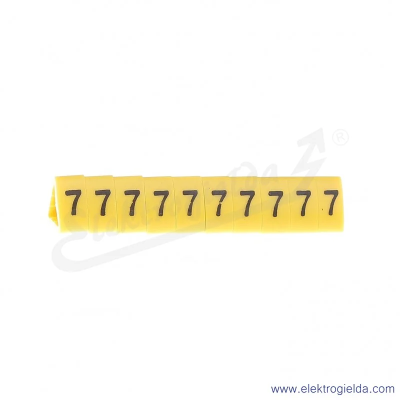 Oznacznik opisowy E04ZP-01020500800, OZ 3 *7*, żółty, 100szt