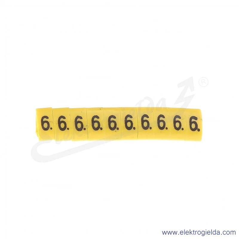 Oznacznik opisowy E04ZP-01020500700, OZ 3 *6*, żółty, 100szt