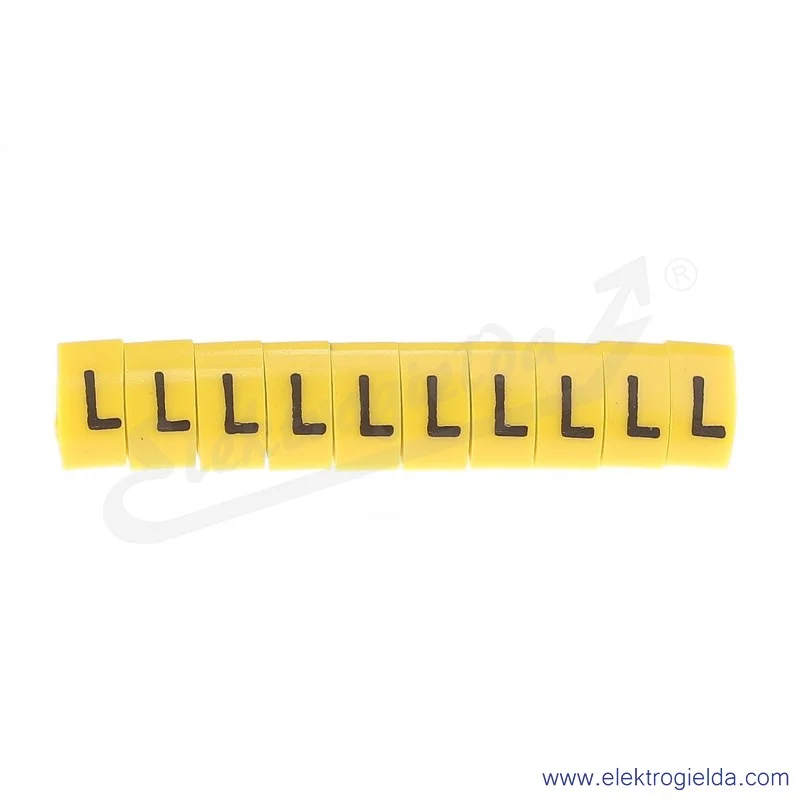 Oznacznik opisowy E04ZP-01020502200, OZ 3 *L*, żółty, 100szt