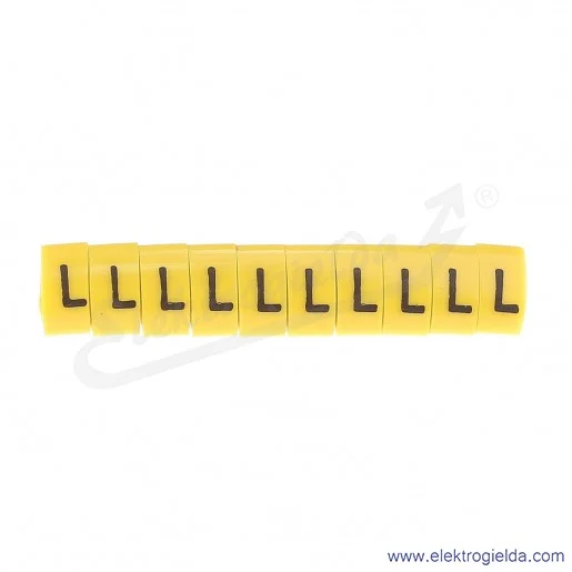 Oznacznik opisowy E04ZP-01020502200, OZ 3 *L*, żółty, 100szt