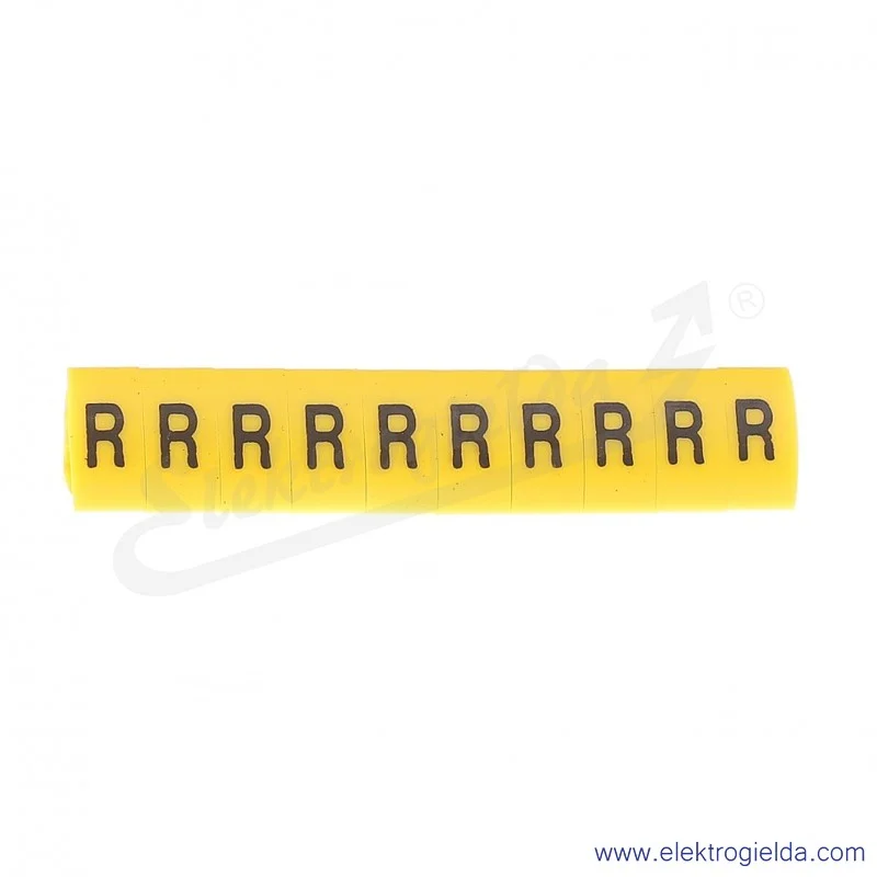 Oznacznik opisowy E04ZP-01020502900, OZ 3 *R*, ż&oacute;łty, 100szt
