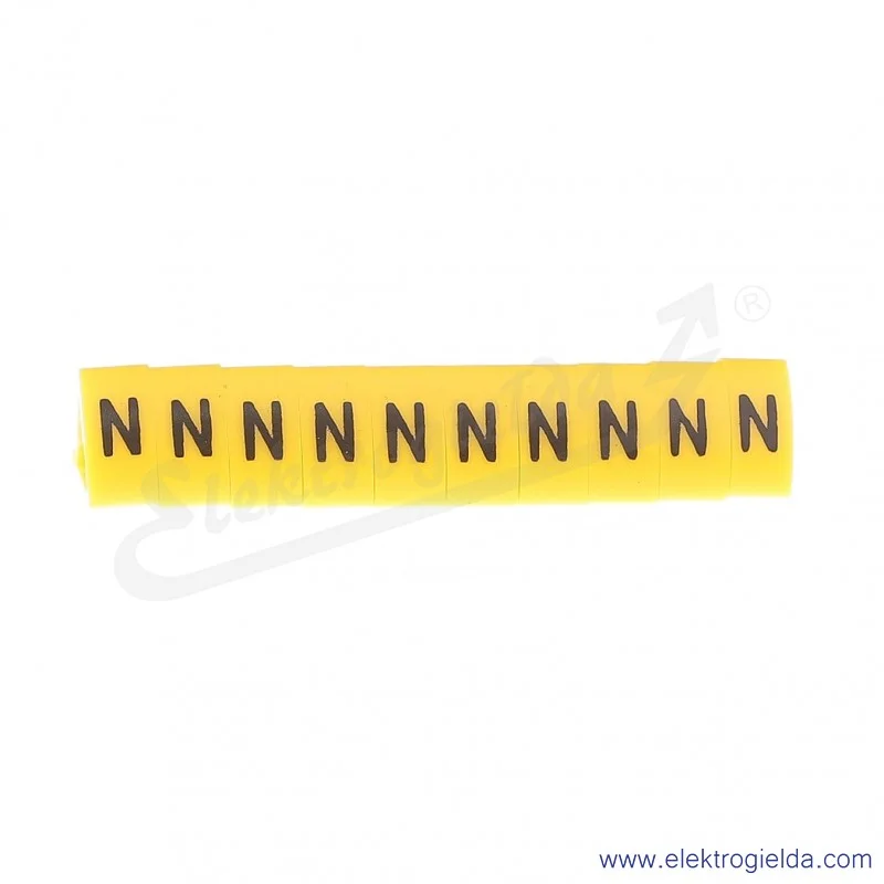 Oznacznik opisowy E04ZP-01020502500, OZ 3 *N*, żółty, 100szt