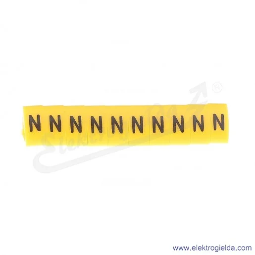 Oznacznik opisowy E04ZP-01020502500, OZ 3 *N*, żółty, 100szt