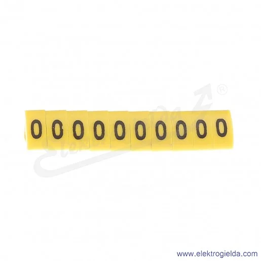 Oznacznik opisowy E04ZP-01020502600 OZ 3 *0*, żółty, 100szt