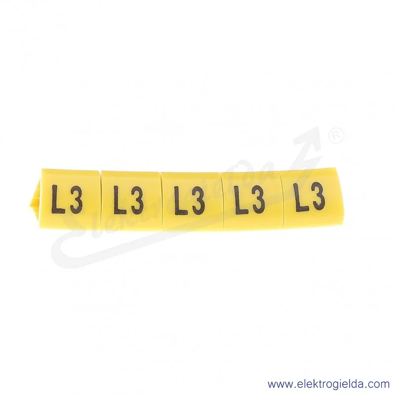 Oznacznik opisowy E04ZP-01020504900, OZ 3 *L3*, żółty, 100szt
