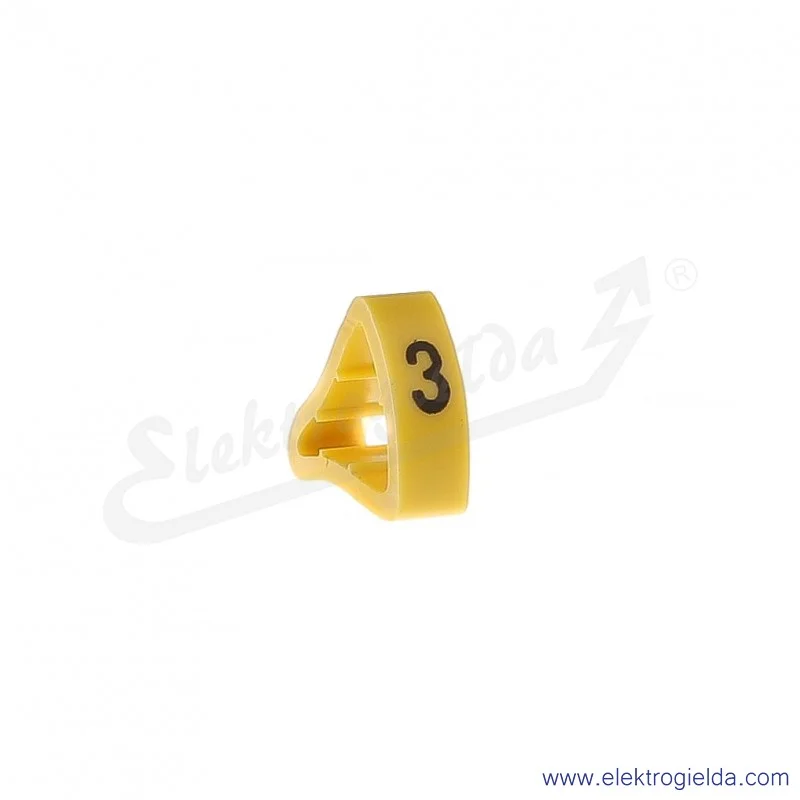 Oznacznik opisowy E04ZP-01020600400, OZ 4 *3*, żółty, 100szt
