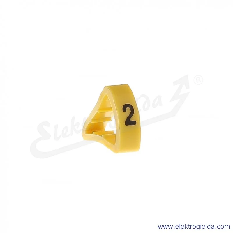 Oznacznik opisowy E04ZP-01020600300, OZ 4 *2*, żółty, 100szt