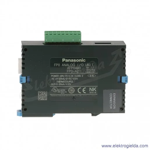 Moduł wejść-wyjść FP0-A21 analogowych