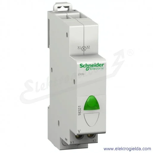 Lampka sygnalizacyjna 18321 zielona 110..230VAC