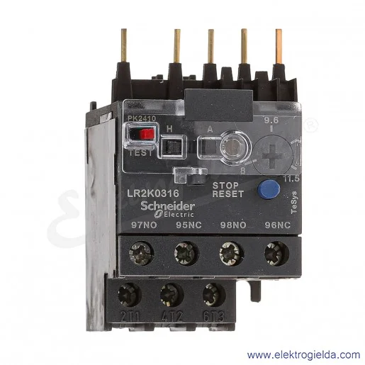 Przekaźnik termiczny LR2K 0316 8-11,5A, montaż bezpośredni, klasa 10