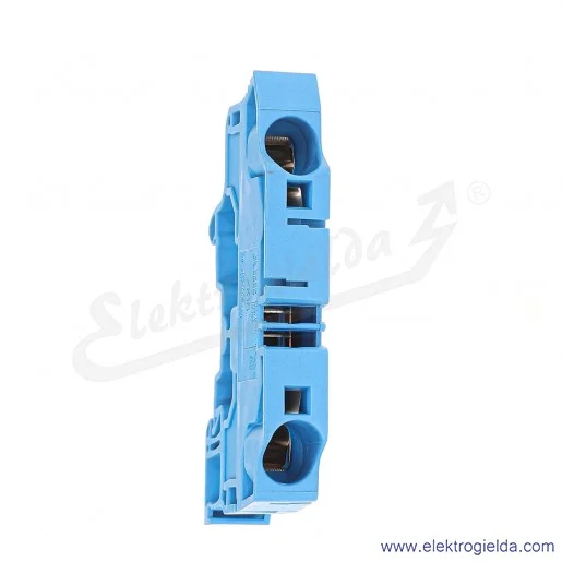 Złączka ZK16-BL przelotowa z zaciskami sprężynowymi 0,5-16mm2; szerokość 12mm; niebieska