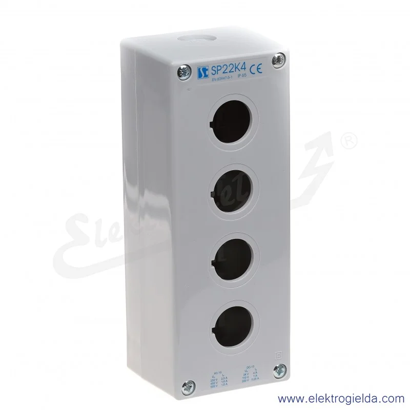 Kaseta 4-otworowa  bez wyposażenia